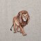 Lion Walking, Realistic Animals, Safari, Embroidered Iron on Patch